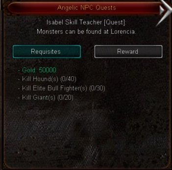 Lorencia Requirements